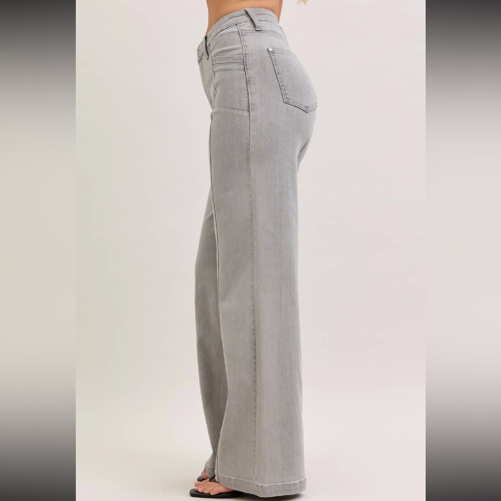 Judy Blue Jeans High Waist Retro Wide Leg Jeans - Picture 3 of 7